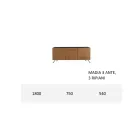 Madia Soggiorno in Mdf e Legno Massello 2 o 3 Ante Made in Italy - Chamber Viadurini