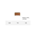 Madia Soggiorno in Mdf e Legno Massello 2 o 3 Ante Made in Italy - Chamber Viadurini