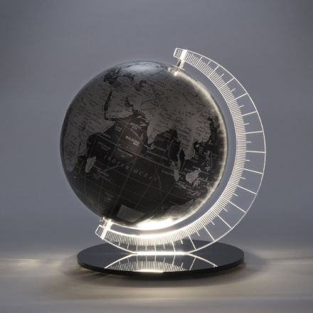Mappamondo Luminoso da Tavolo in Plexiglass Design Made in Italy - Mappondo Viadurini