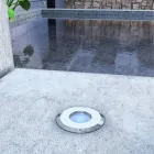 Marcatore Faretto Led 2W da Esterno Rotondo in Inox 316, 4 Pezzi - Solina Viadurini