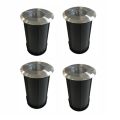 Faretto da Terra Led 2W da Esterno Rotondo in Inox 316, 4 Pezzi - Solina