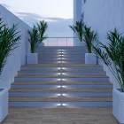 Marcatore Faretto Led da Incasso da Esterno in Acciaio Inox 4 Pezzi - Rombo Viadurini