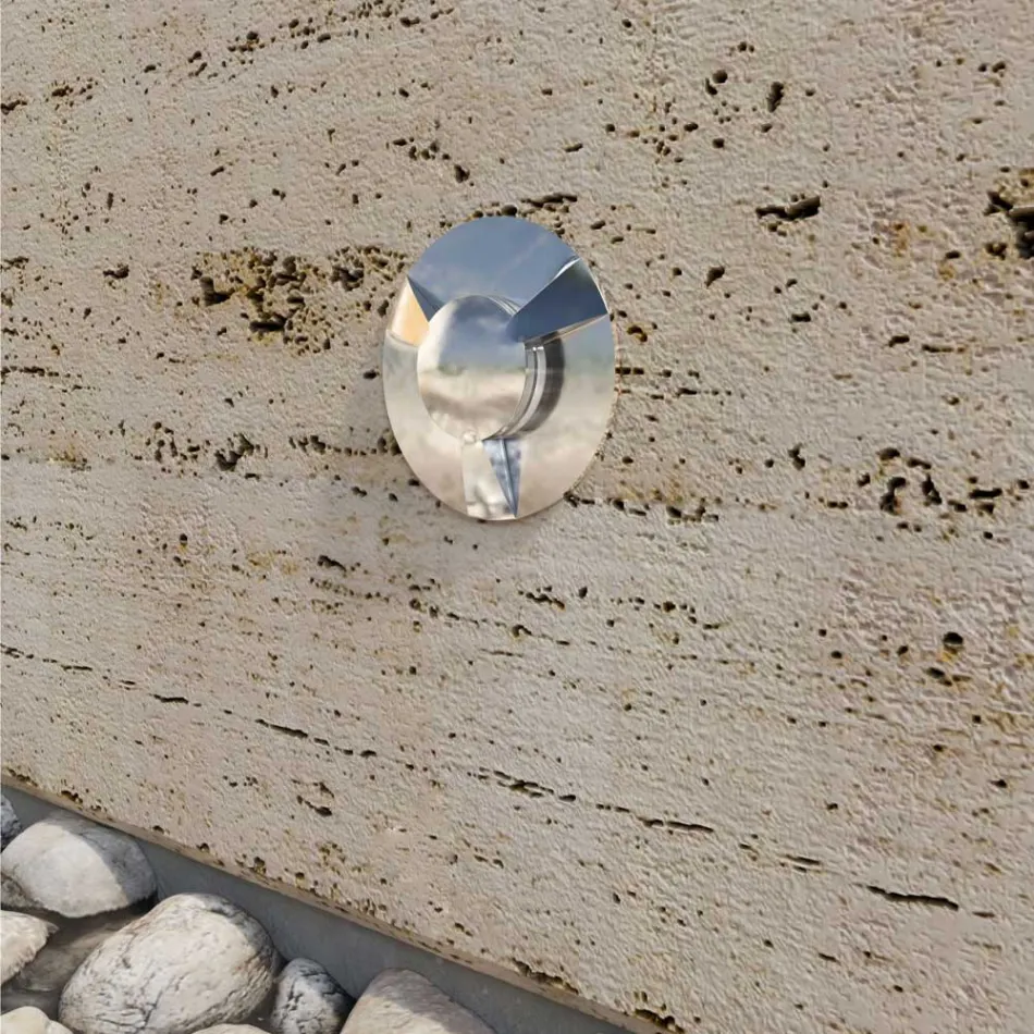 Marcatore Led da Esterno Led 2W in Acciaio Inox da Incasso 4 Pezzi - Elisir Viadurini