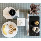 Mattarello in Marmo con Maniglie in Legno Made in Italy - Senni Viadurini