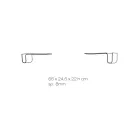 Mensola Design in Cristallo Acrilico Trasparente Made in Italy - Teride Viadurini