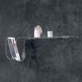 Mensola Design in Cristallo Acrilico Trasparente Made in Italy - Teride