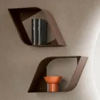 Mensola in Metallo da Parete con Spazio Interno Disponibili Tre Colori - Eteris Viadurini