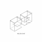 Mensole a Muro in Vetro Trasparente Design Versatile Elegante 2 Pezzi - Rullo Viadurini