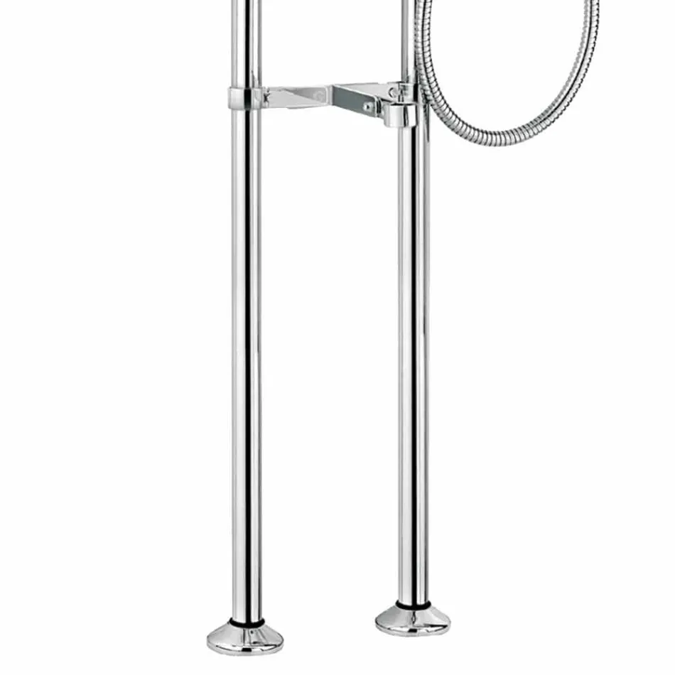 Miscelatore Classico a Pavimento per Vasca in Ottone Made in Italy - Omidio Viadurini