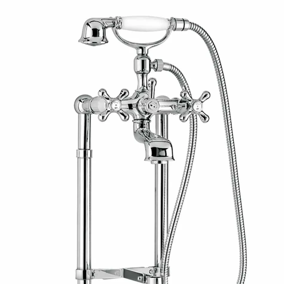 Miscelatore Classico per Vasca da Terra in Ottone Made in Italy - Panico Viadurini