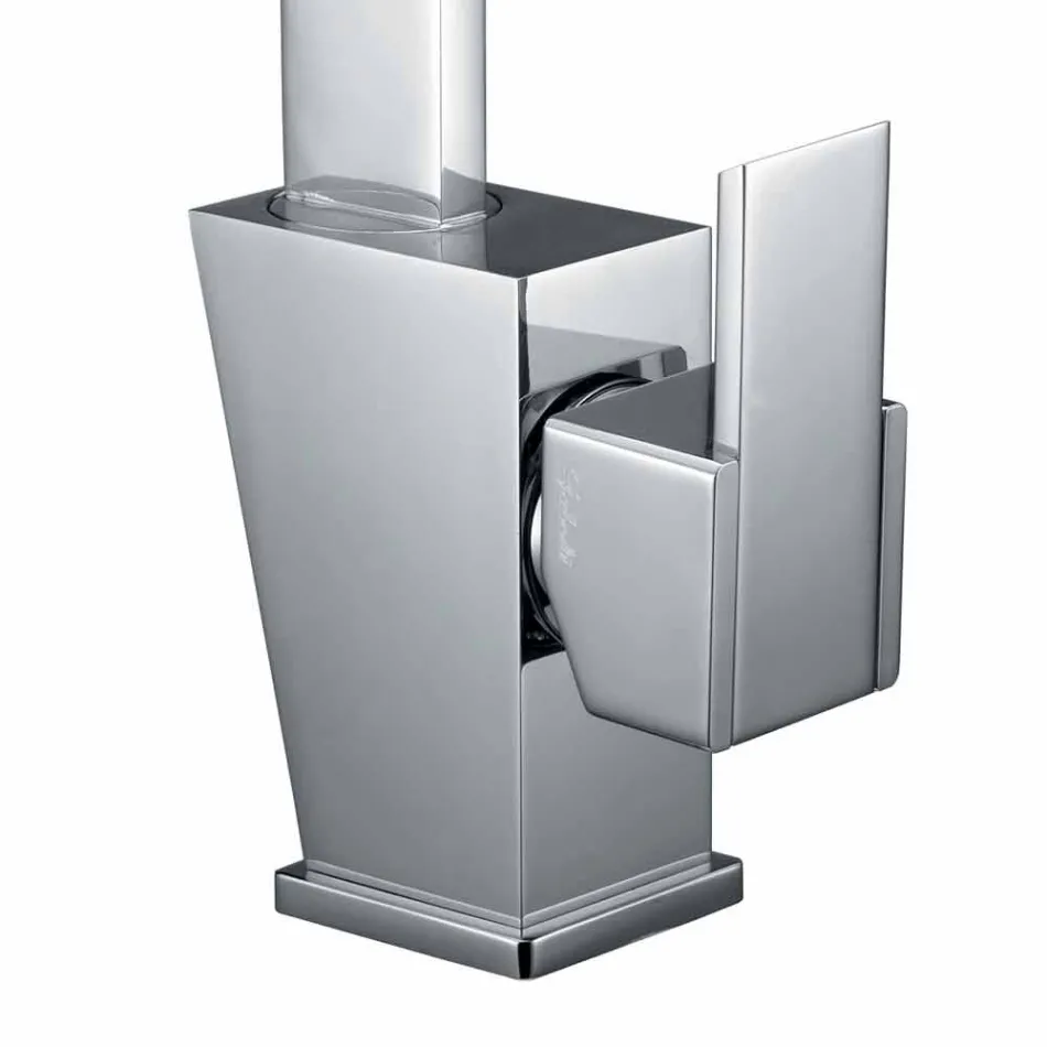 Miscelatore con Canna Orientabile per Lavabo in Ottone Made in Italy - Alibi Viadurini