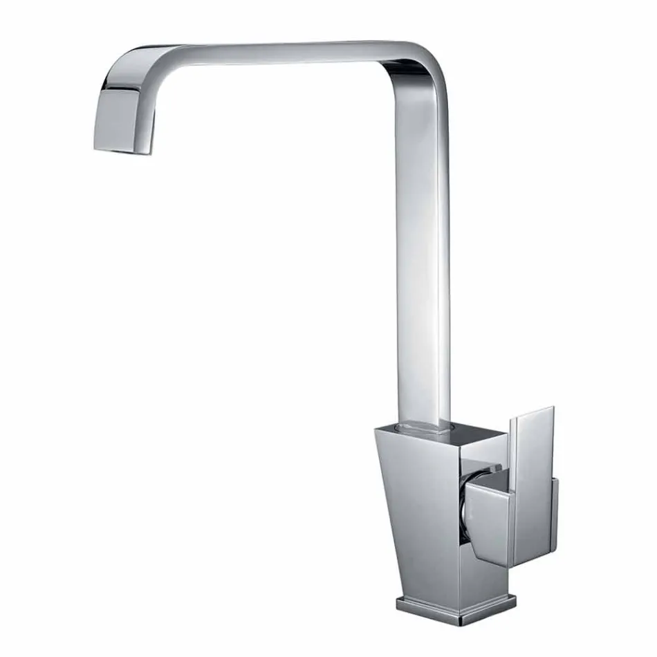 Miscelatore con Canna Orientabile per Lavabo in Ottone Made in Italy - Alibi Viadurini