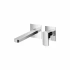 Miscelatore Lavabo a Parete in Ottone di Design Made in Italy - Sika Viadurini
