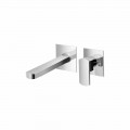 Miscelatore Lavabo a Parete in Ottone di Design Made in Italy - Sika