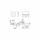 Miscelatore Lavabo a Parete Moderno con Bocca a Cascata Made in Italy - Bibo Viadurini