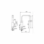 Miscelatore Lavabo Bagno a Canna Alta Girevole Made in Italy - Panela Viadurini