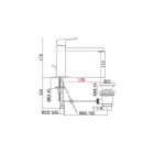 Miscelatore Lavabo Bagno con Bocca Interasse da 170 mm Made in Italy - Medida Viadurini