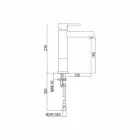 Miscelatore Lavabo Bagno in Ottone Cromato Senza Scarico Made in Italy - Ermia Viadurini