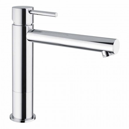 Miscelatore Lavabo Bagno in Ottone Cromato Senza Scarico Made in Italy - Ermia Viadurini