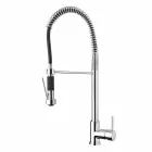 Miscelatore Lavabo da Cucina in Ottone Cromato con Doccia Made in Italy - Kondor Viadurini