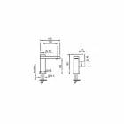 Miscelatore Lavabo Leva Laterale Senza Scarico in Ottone Made in Italy - Panela Viadurini