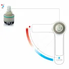 Miscelatore Moderno per Bidet in Ottone con Scarico Made in Italy - Sindra Viadurini