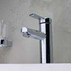 Miscelatore Moderno per Lavabo Bagno in Metallo Finitura Cromato - Zanio Viadurini