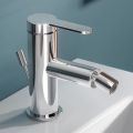 Miscelatore Monocomando Bidet Design Piatto in Ottone Cromato - Agenore