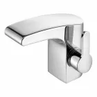 Miscelatore Monocomando Design Moderno per Lavabo Bagno Finitura Cromato - Gonzo Viadurini