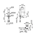 Miscelatore Monocomando Lavabo Design Classico Ottone Cromato - Artemisia Viadurini