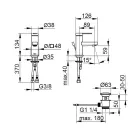 Miscelatore Monocomando Lavabo Design Piatto in Ottone Cromato - Agenore Viadurini