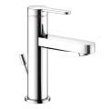 Miscelatore Monocomando Lavabo Design Piatto in Ottone Cromato - Agenore