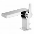 Miscelatore Monocomando per Lavabo con Scarico, in Ottone, di Design- Etto