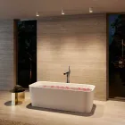 Miscelatore Monocomando Moderno per Vasca in Metallo Cromato - Girino Viadurini