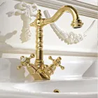 Miscelatore Monoforo Lavabo di Design Vintage in Ottone Made in Italy – Ursula Viadurini