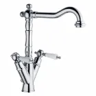 Miscelatore Monoforo per Lavabo Classico in Ottone Made in Italy - Shelly Viadurini