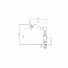 Miscelatore per Bidet con Canna Alta Girevole Made in Italy - Neno Viadurini