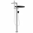 Miscelatore per Bordo Vasca a Pavimento Moderno Made in Italy - Palimio Viadurini