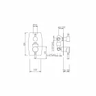 Miscelatore per Doccia con Deviatore a 3 Vie Made in Italy - Neno Viadurini