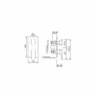 Miscelatore per Doccia con Deviatore a Tre Uscite Made in Italy - Sika Viadurini