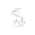 Miscelatore per Doccia Esterno di Design in Ottone Made in Italy - Bibo Viadurini