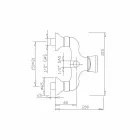 Miscelatore per Doccia Esterno di Design in Ottone Made in Italy - Neno Viadurini