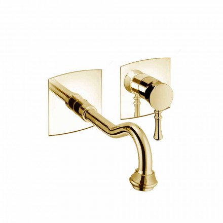 Miscelatore per Lavabo a Muro in Ottone Made in Italy - Neno Viadurini