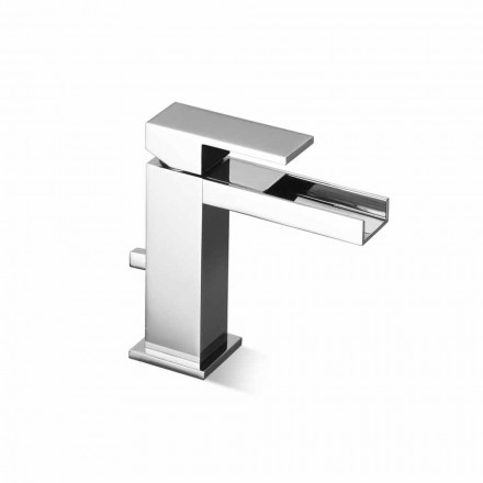 Miscelatore per Lavabo Bagno con Scarico in Ottone Made in Italy - Bibo Viadurini