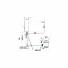 Miscelatore per Lavabo Bagno con Scarico in Ottone Made in Italy - Sindra Viadurini