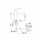 Miscelatore per Lavabo Bagno in Ottone Cromato Moderno Made in Italy - Ermia Viadurini