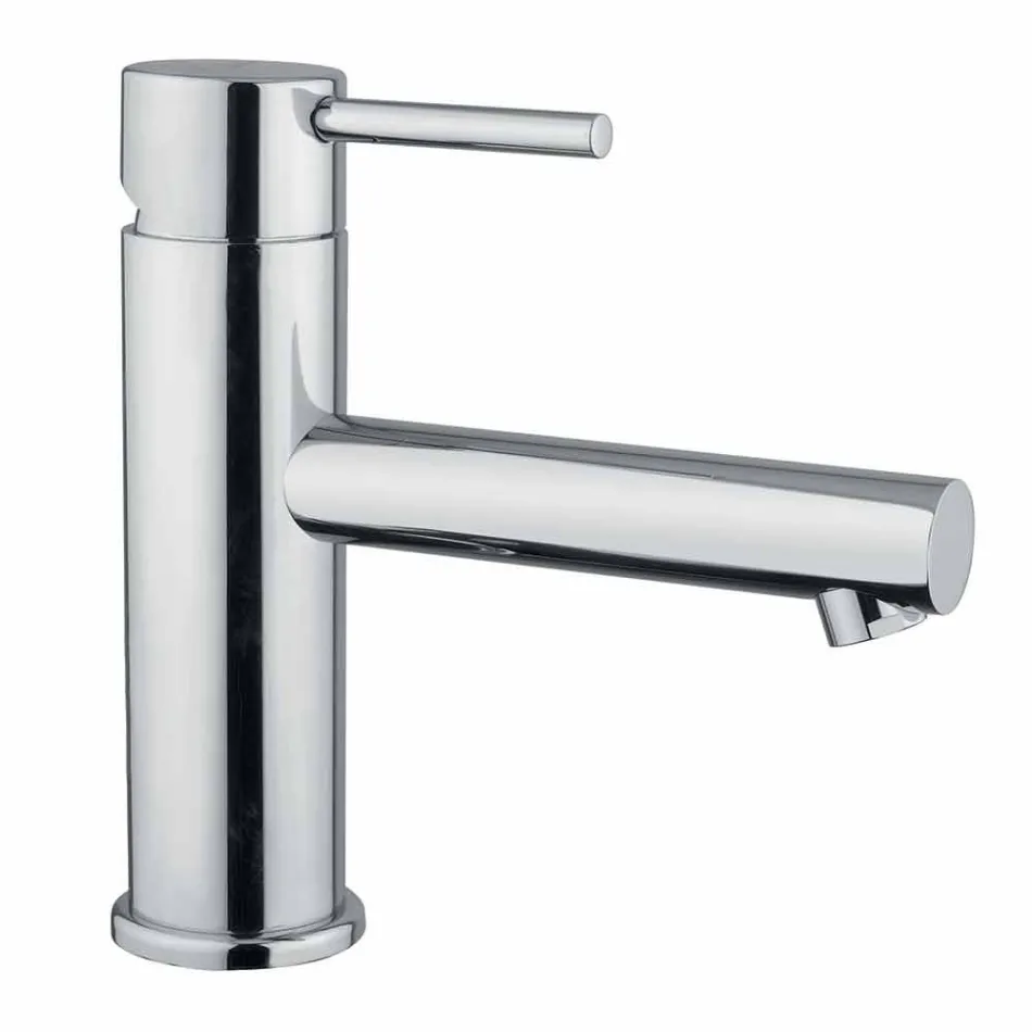 Miscelatore per Lavabo Bagno in Ottone Cromato Moderno Made in Italy - Ermia Viadurini