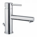 Miscelatore per Lavabo Bagno in Ottone Cromato Moderno Made in Italy - Ermia