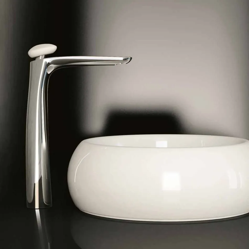 Miscelatore per Lavabo Bagno in Ottone di Design Made in Italy - Besugo Viadurini