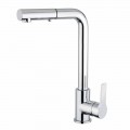 Miscelatore per Lavabo con Doccetta a 2 Getti in Ottone Made in Italy - Croma